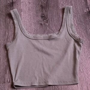 Ribbed Tank Top - Gray